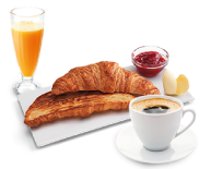 Desayuno con croissant